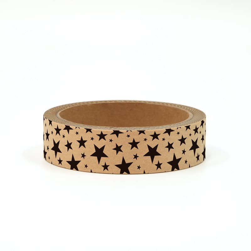 Custom Self Adhesvie Kraft Tape For Milk Tea Coffee