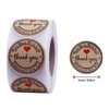 Eco Kraft Paper Gift Decoration Sticker Label Roll