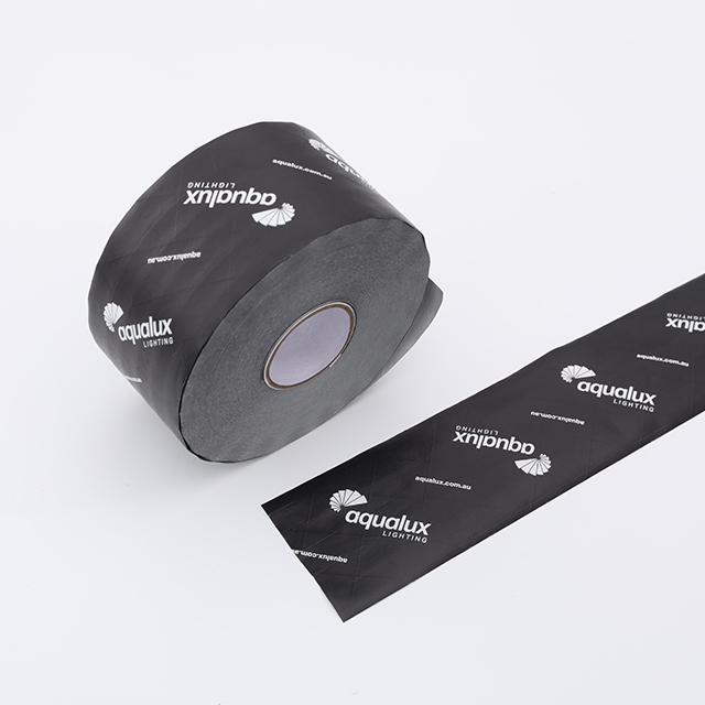 Black Base Monochrome CMYK Printed Double-white Wet Water Reinforced Kraft Paper Tape Packaging Tape