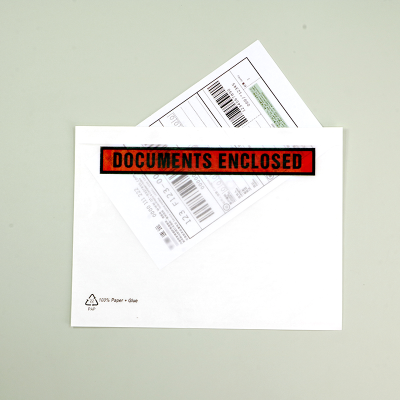 Biodegradable Semi Transparent Packing List Envelope