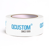50mm X 100m 62g Custom Two Color Printed White Eco-friendly Self Adhesive Kraft Paper Packing Tape